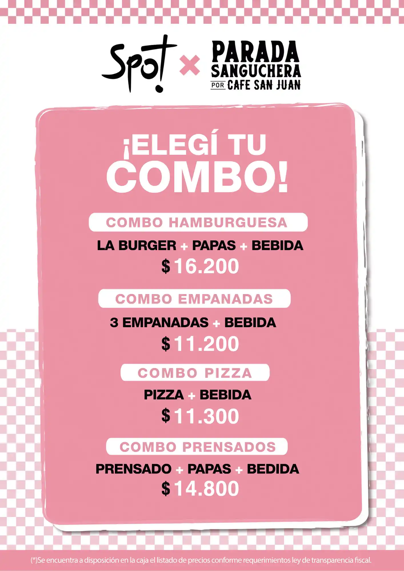 Precios Parada Sanguechera 3