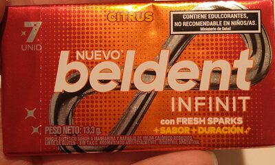 CHICLE BELDENT INFINIT 7 CITRUS
