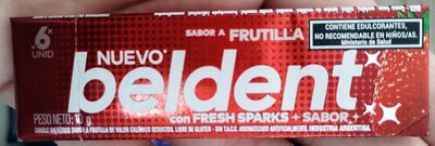 CHICLE BELDENT POS FRUTILLA