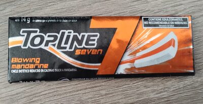 CHICLE TIPO LINE 7 MANDARINA