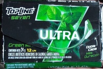 CHICLE TOPLINE 7 ULTRA GREEN MINT