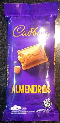 CHOC. CADBURY 82G ALMENDRAS