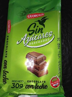 CHOC. GEORGALOS S/AZUCAR LECHE
