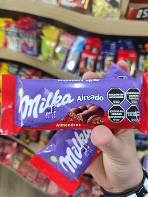 CHOC. MILKA AIREADO ALMENDRAS 50 GR