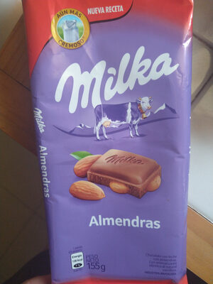 CHOC. MILKA ALMENDRA 155 GR